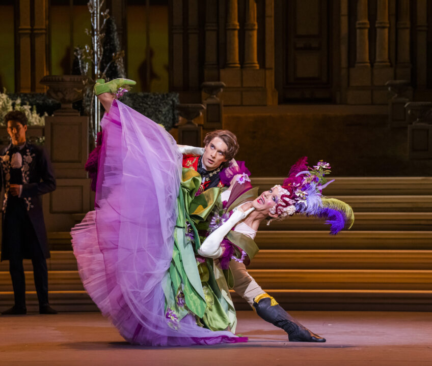 A scene from Cinderella by Frederick Ashton @ Royal Opera House. A Royal Ballet New Production. Conductor, Koen Kessels.
(Opening 27-03-2023)
©Tristram Kenton 03-23
(3 Raveley Street, LONDON NW5 2HX TEL 0207 267 5550  Mob 07973 617 355)email: tristram@tristramkenton.com