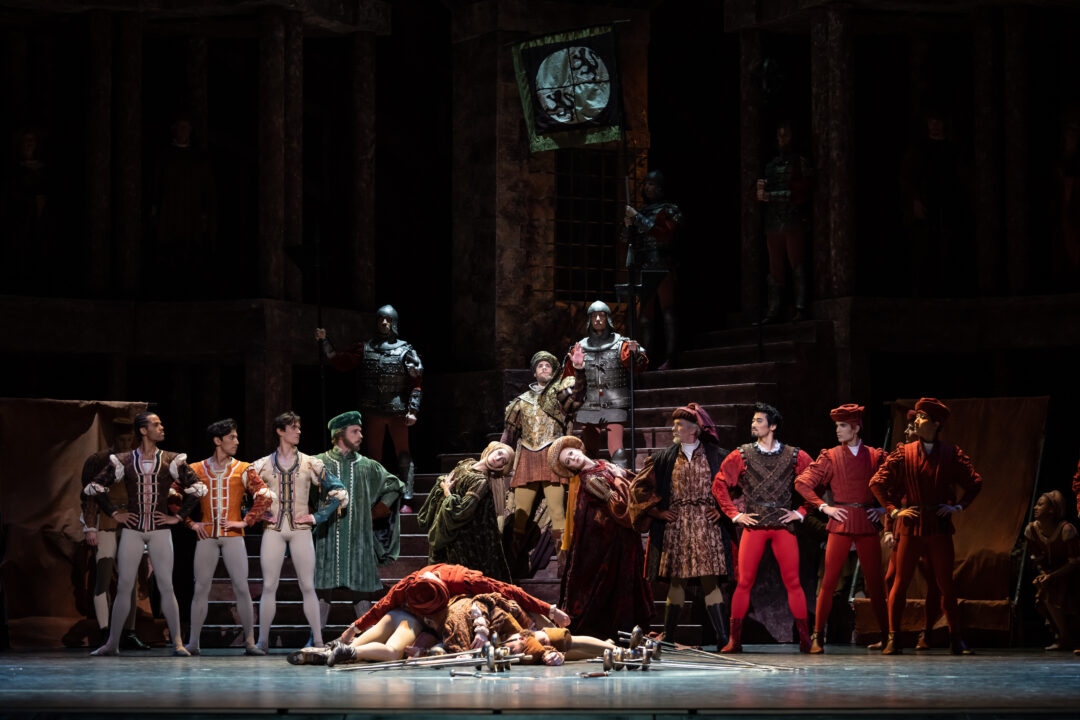 ROMEO and JULIET_ The Royal Ballet, ROH,

Conducted by Koen Kessels
Juliet; Fumi Kaneko, 
Romeo; William Bracewell,
Mercutio; LucaAcri,
Tybalt; Ryoichi Hirano,
Benvolio; Joseph Sissens,
Paris; Lukas Brendsron,
Harlots; Kristen McNally, Annette Buvoli, Isabella Gasparini,
Lady Capulet; Natalie Harrison,
Lord Capulet; Christoper saunders,
Mandolin Dancer; Joonhyuk Jun,